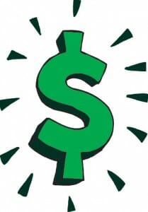 Green dollar sign