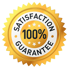 100% satisfaction guarantee badge