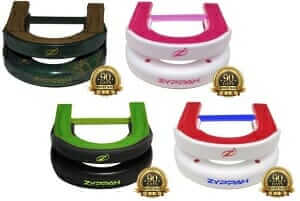 Zyppah in four colors Green & Black, Red, white and blue, pink and white, cammo brown and green