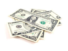 What's The Cost? Stack of $1 and $5 bills indicating cost