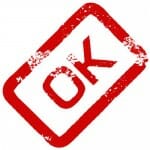 Red OK Stamp