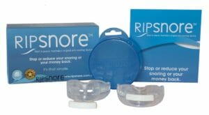 Two Ripsnore Mouthpieces with storage case and packaging 