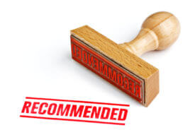 Recommended Stamp Red