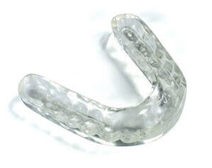 Clear teeth grinding mouthpiece