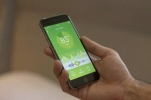 Smart nora app displayed on apple phone