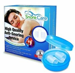 Snorecare with storage case and retail packaging 